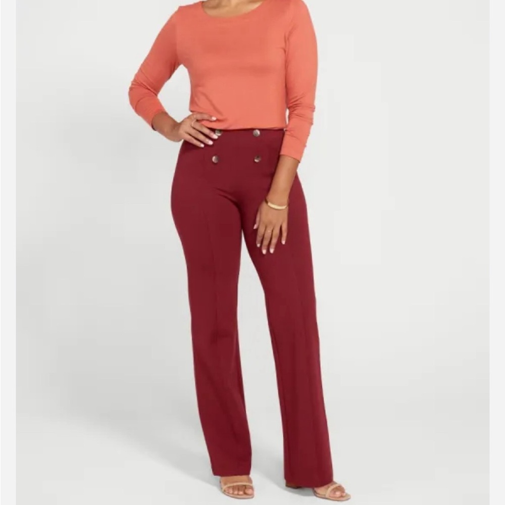 Brand New - Betabrand - Atlantic Pant | Wide (Oxblood) - Long